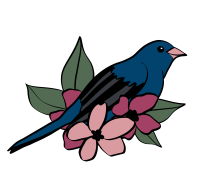Birds and Blossoms business logo